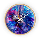 sparks fly by:  Wall Clock (blue)