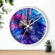 sparks fly by:  Wall Clock (blue)